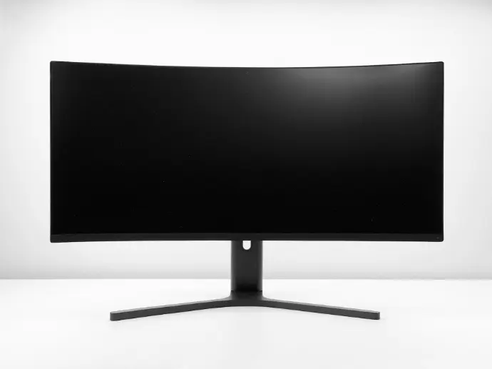 a black television screen