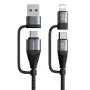 Cable Charger Mobile Joyroom PD 30W-60W USB Fast 4-in-1 Multi Function S-A37 1.2M Black 