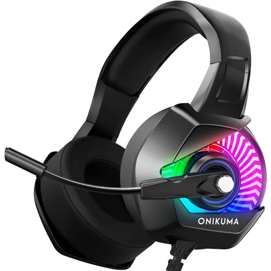 Headset Gaming onikuma With RGB LED K6 Black 