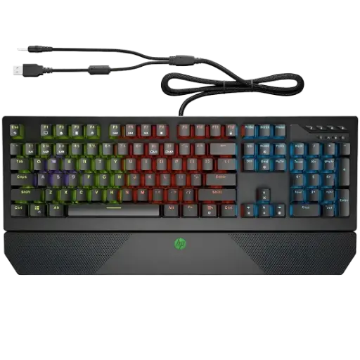 Keyboard Wired HP Pavilion 800 Gaming Mechanical Red Switch 5JS06AA 