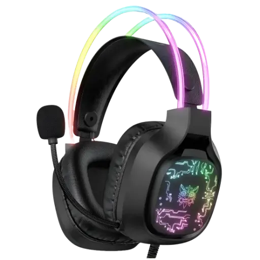 Headset Gaming onikuma With RGB LED X22 Black