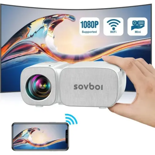 Projector Sovboi Vb1 100000H Led Wifi , Usb , Hdmi 